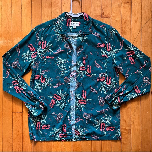 J. Crew Other - J. Crew Button Down Shirt Long sleeve Men's Size Small Guitar Print